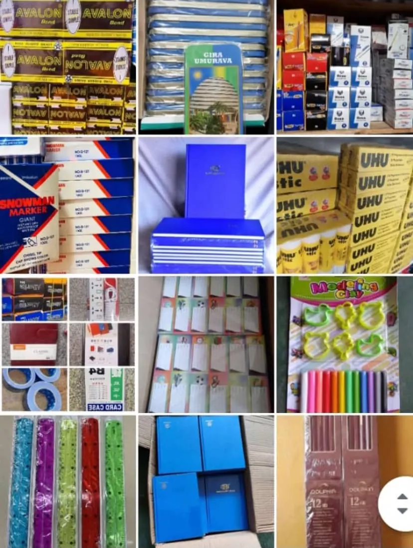Cahiers, colles et fournitures scolaires en boutique